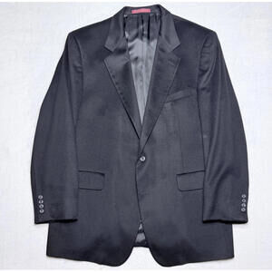 Loro Piana 100% Cashmere Sport Coat Men's 44R Black Blazer Jacket Soft Nordstrom